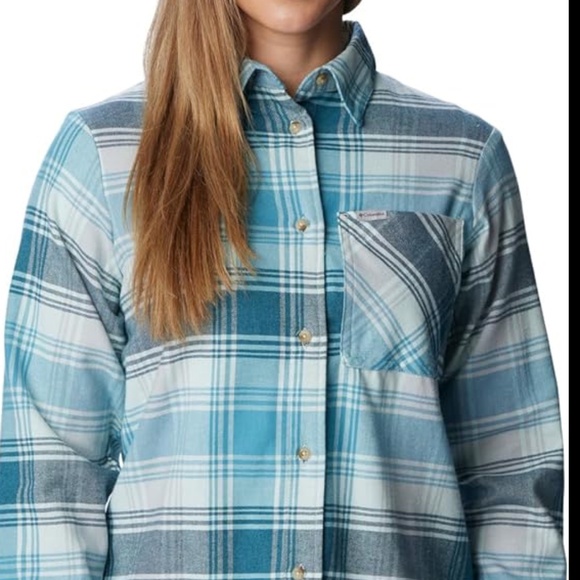 COLUMBIA Women's Calico Basin Flannel Long Sleeve Shirt - Picture 1 of 4